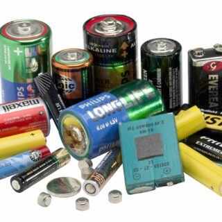 Alla typer av batterier - förutom bilbatterier