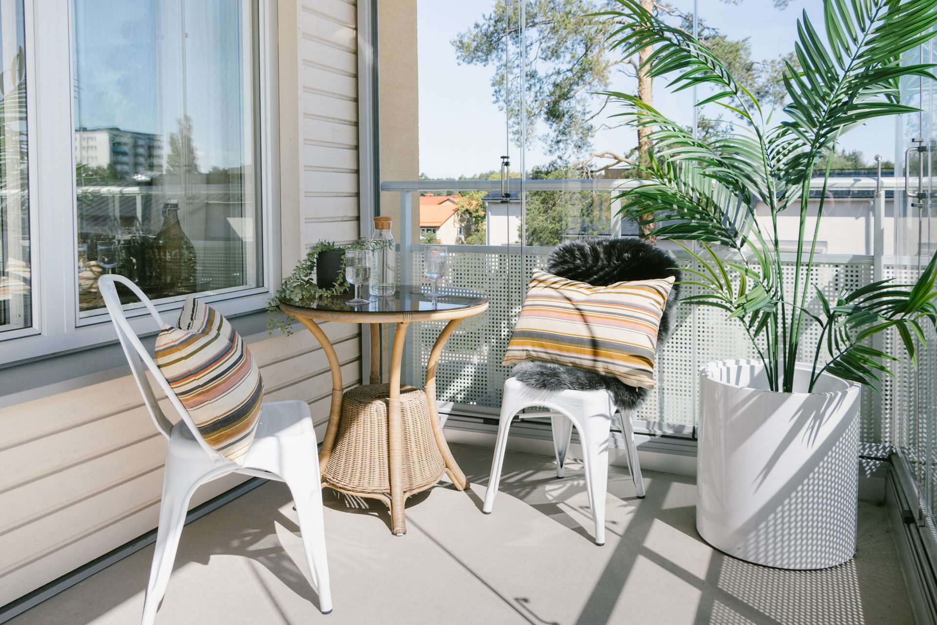 Balkong med inglasning