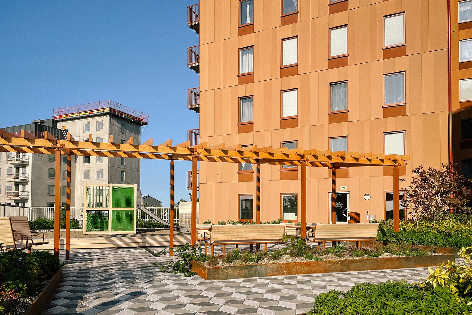 takterrass i bäckby centrum